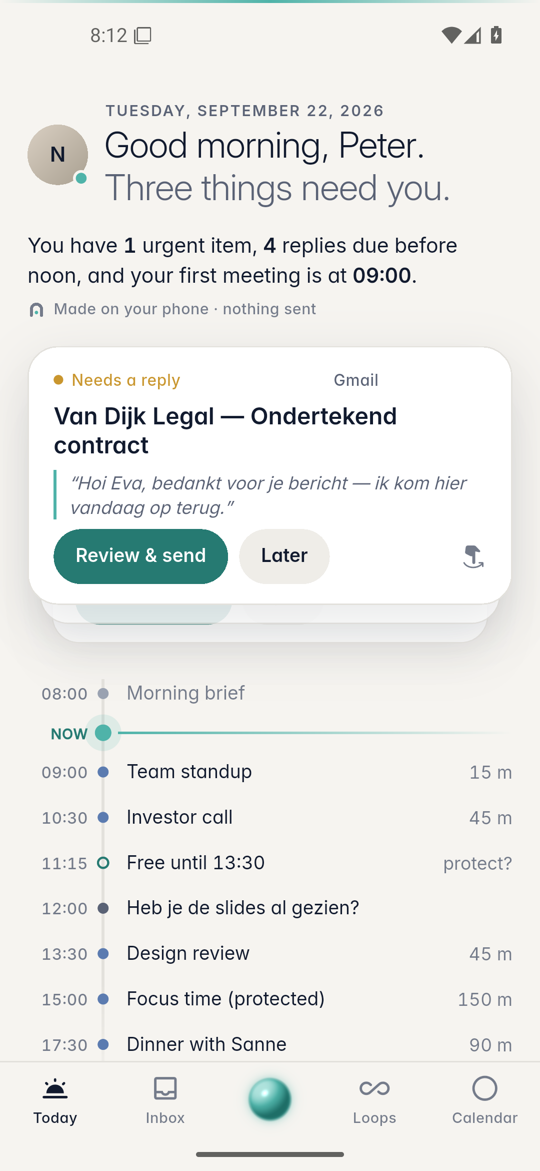 Nuvani Today — light theme